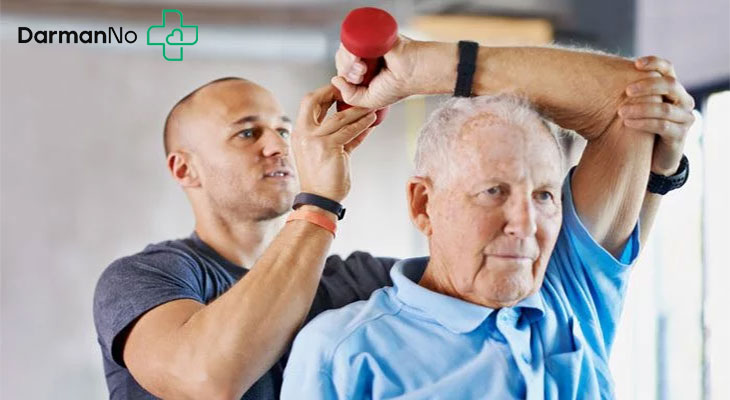 فیزیوتراپی کتف در منزل