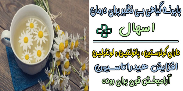 از ترکیبات بابونه برای درمان فوری اسهال استفاده کنید
