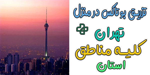 تزریق بوتاکس در منزل تهران (کلیه مناطق استان)